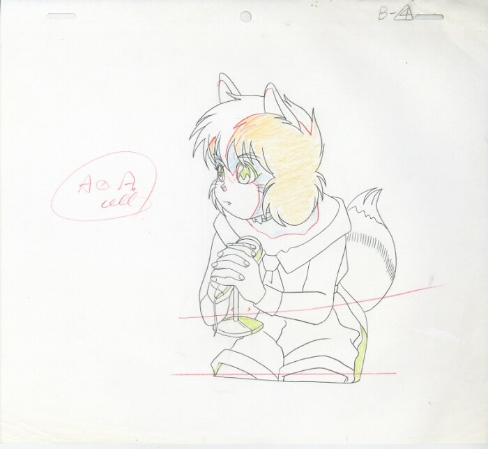 サイズ ヤフオク 幽遊白書 大判 セル画 ジョルジュ 子兎 くことがご