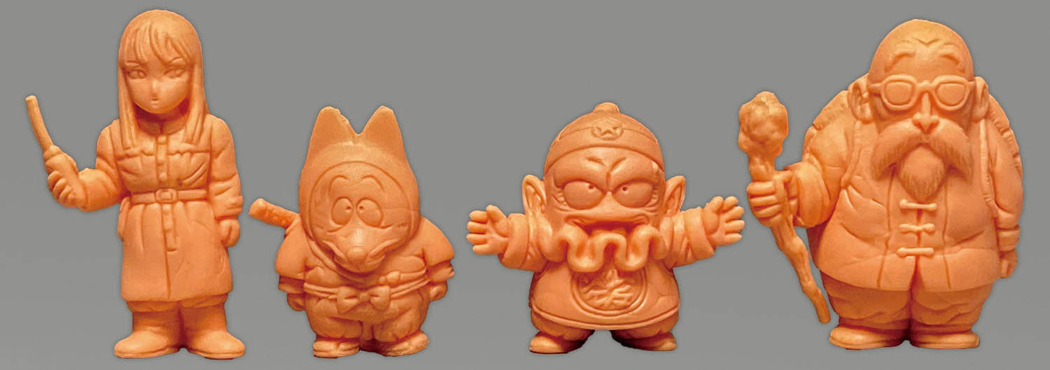 2801] ドラゴンボール消しゴム 其之一 肌色 全19種セット