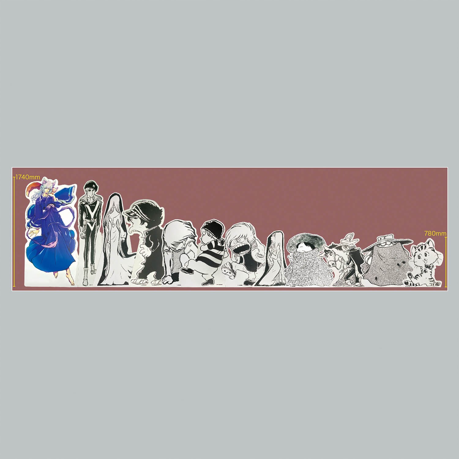 2734] 松本零士の世界展 松本零士キャラクターパネル12枚