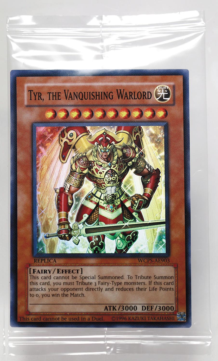 遊戯王カード TYR, THE VANQUISHING WARLORD(WCPS-AE903)