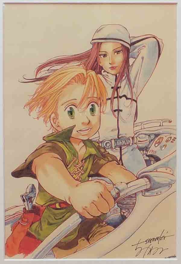 Pg 11 僕と君の間に 直筆サイン入りカラー複製イラスト 鈴木央
