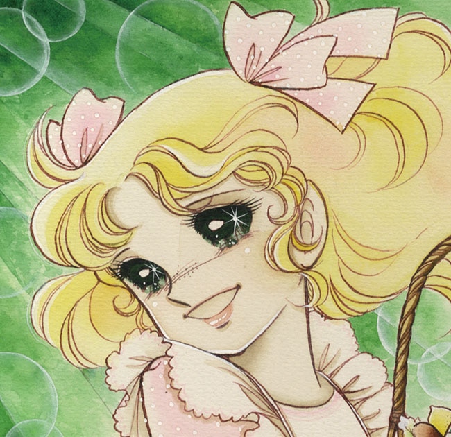 いがらしゆみこ直筆カラーイラスト キャンディ キャンディ