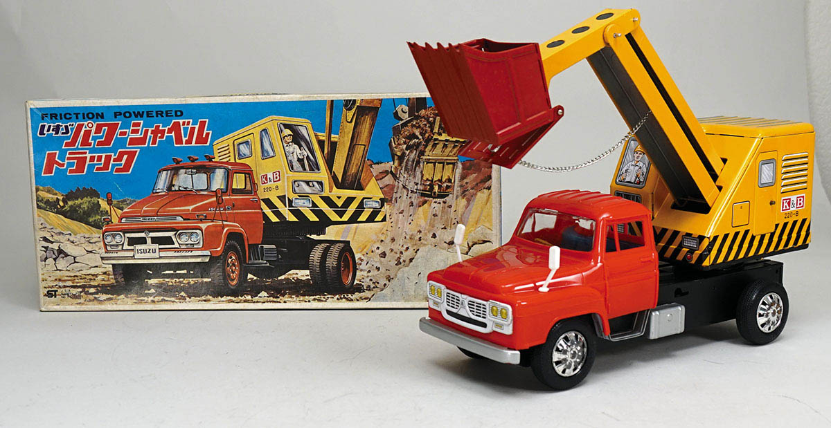 株式会社アオシン社製POWER SHOVEL TRUCK フリクション式 日本製 アオシン いすゞ パワーショベルトラック