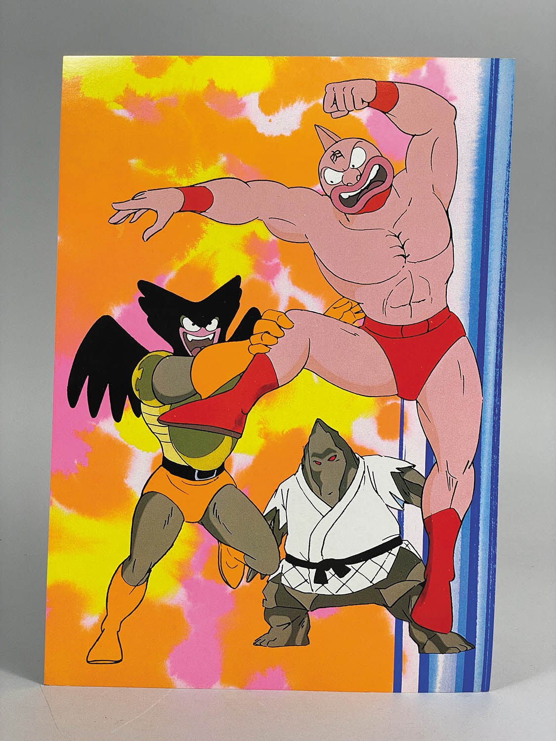 2509] キン肉マン ミニカード パネル当て 決闘名場面集 20円引60付 箱一式