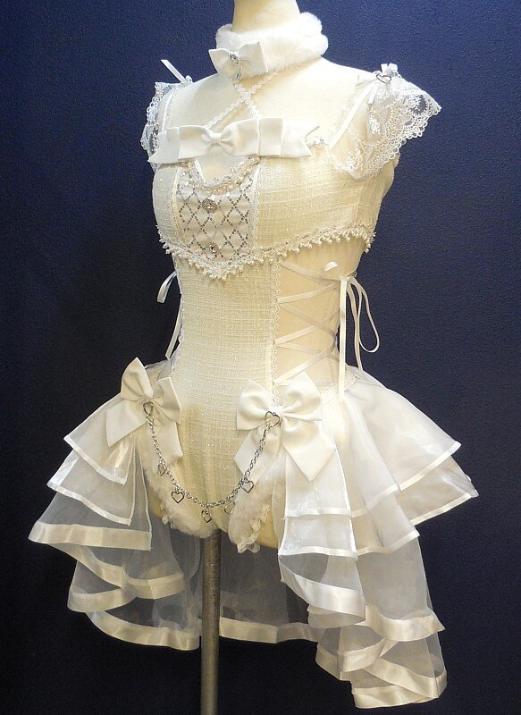 1/Malymoon/ベルチュールツイードバニー/ホワイト/女性用S/Mサイズ