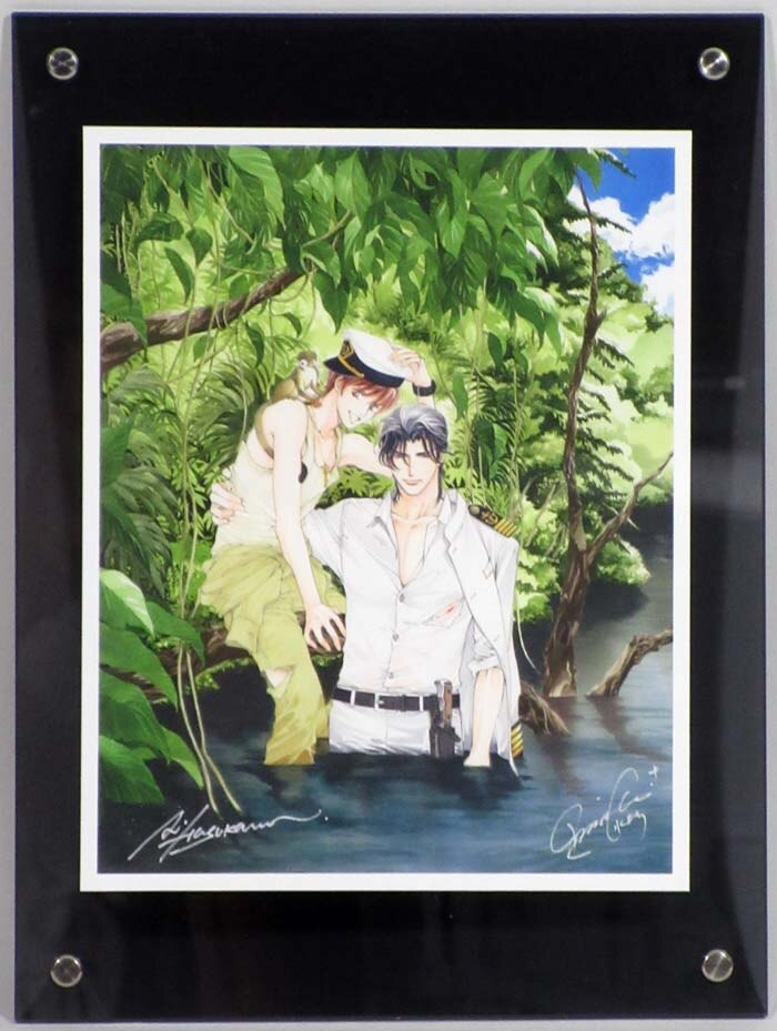 大人気！まとめ一覧 水上ルイ/蓮川愛 直筆サイン入りカラー複製イラスト「豪華客船で サイン、直筆画
