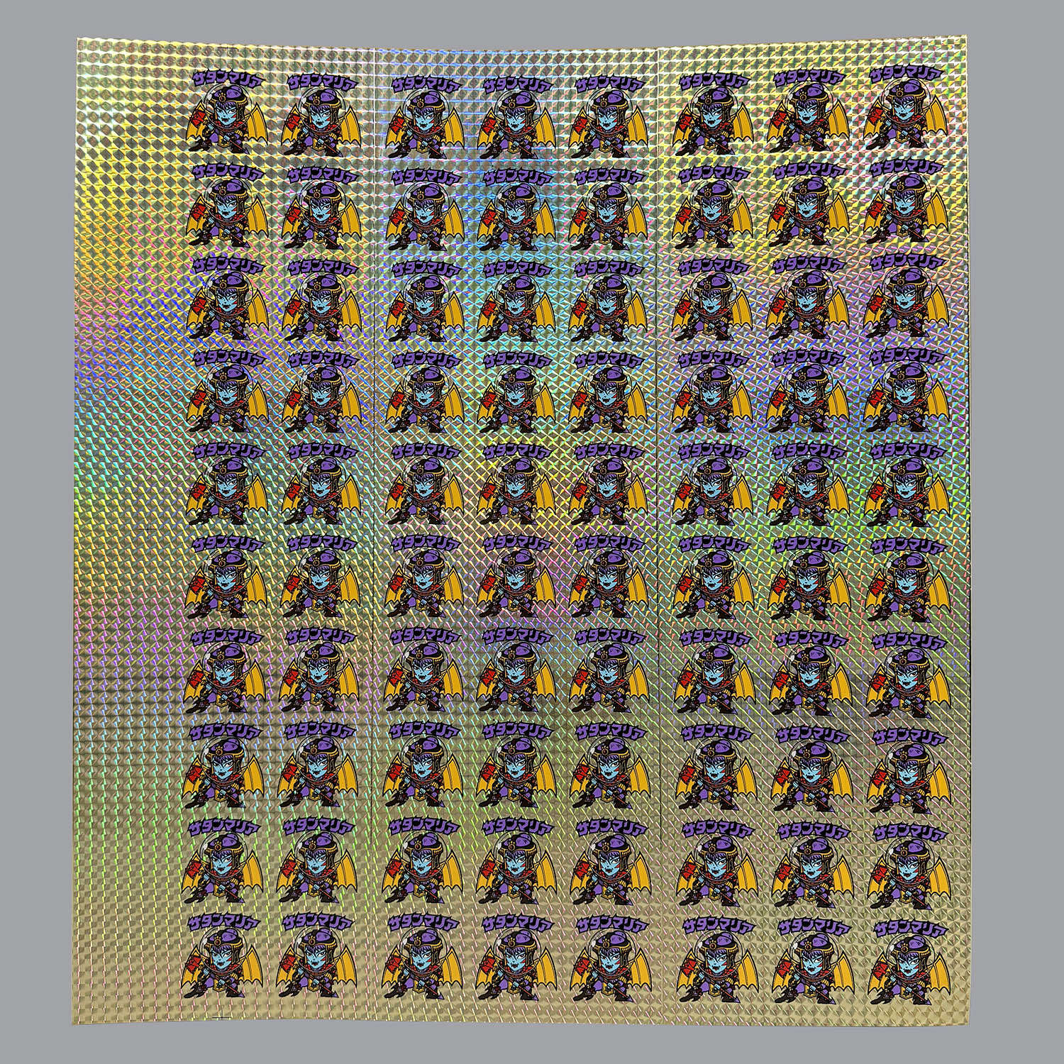 5508] ビックリマンシール 未裁断フルサイズ サタンマリア(金