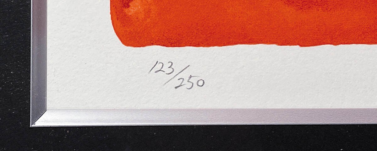 2835] 松本零士 直筆サイン入りシルクスクリーン「エメラルダス伝説」