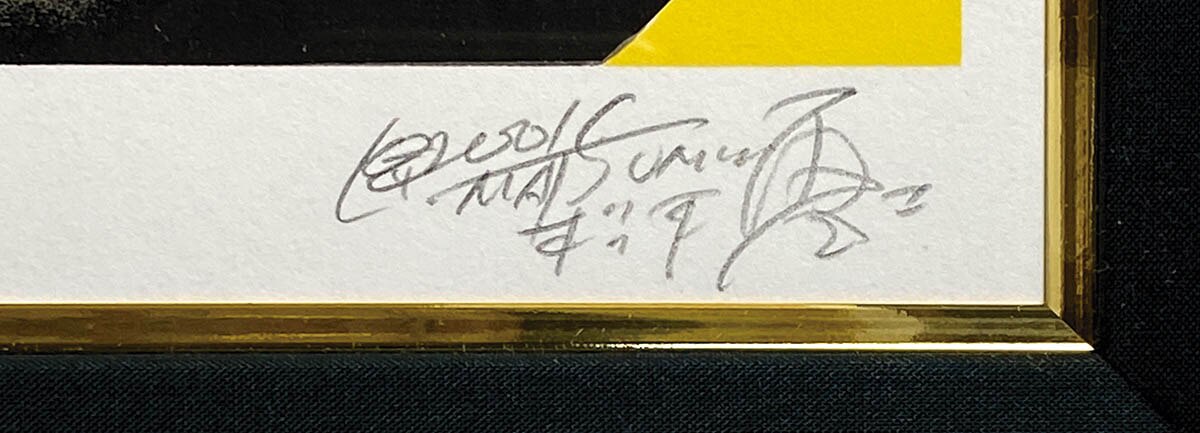 2838] 松本零士 直筆サイン入りリトグラフ「銀河鉄道999～祈り～」