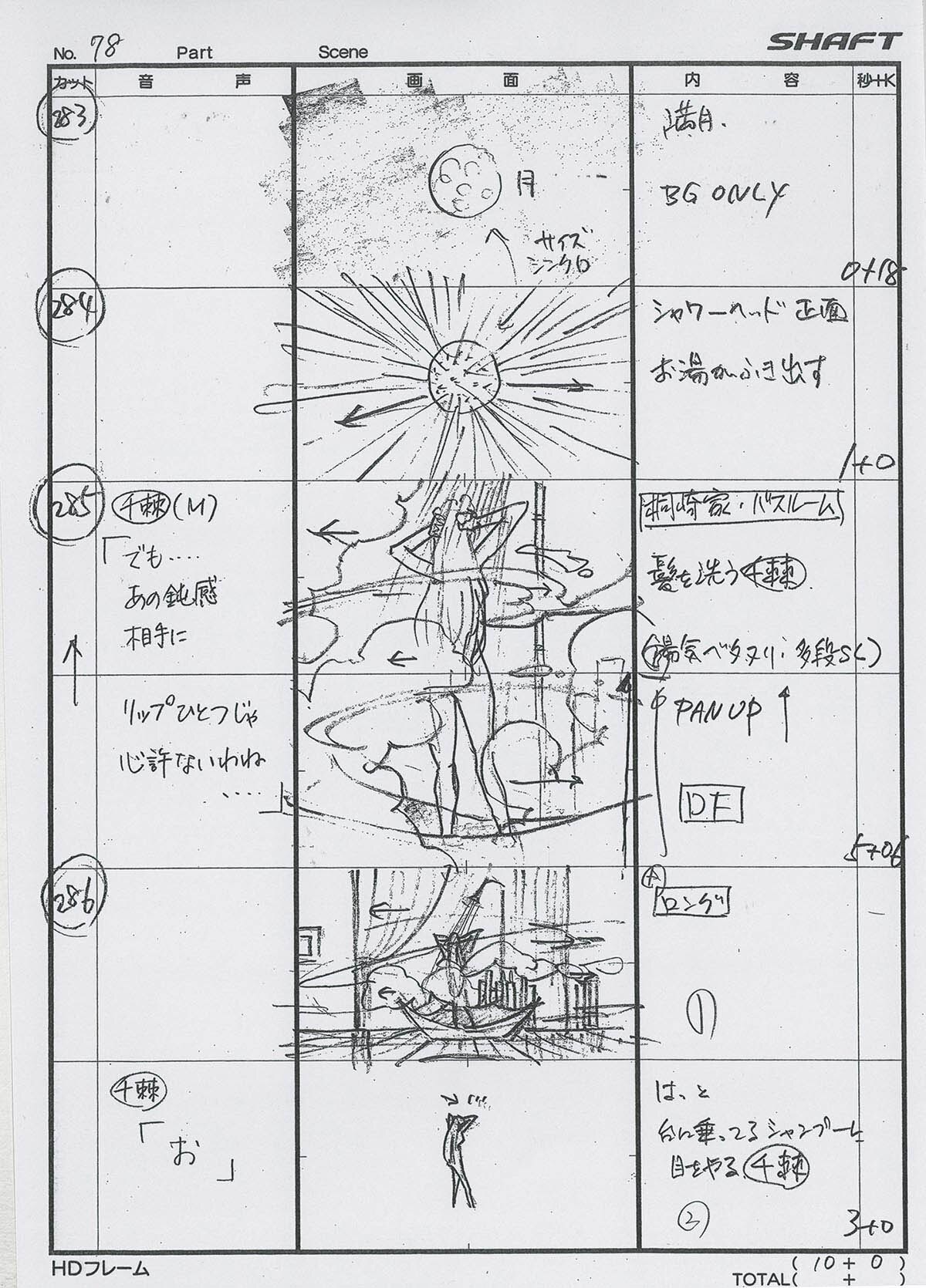 4801] ニセコイ: #1絵コンテ[制作素材]