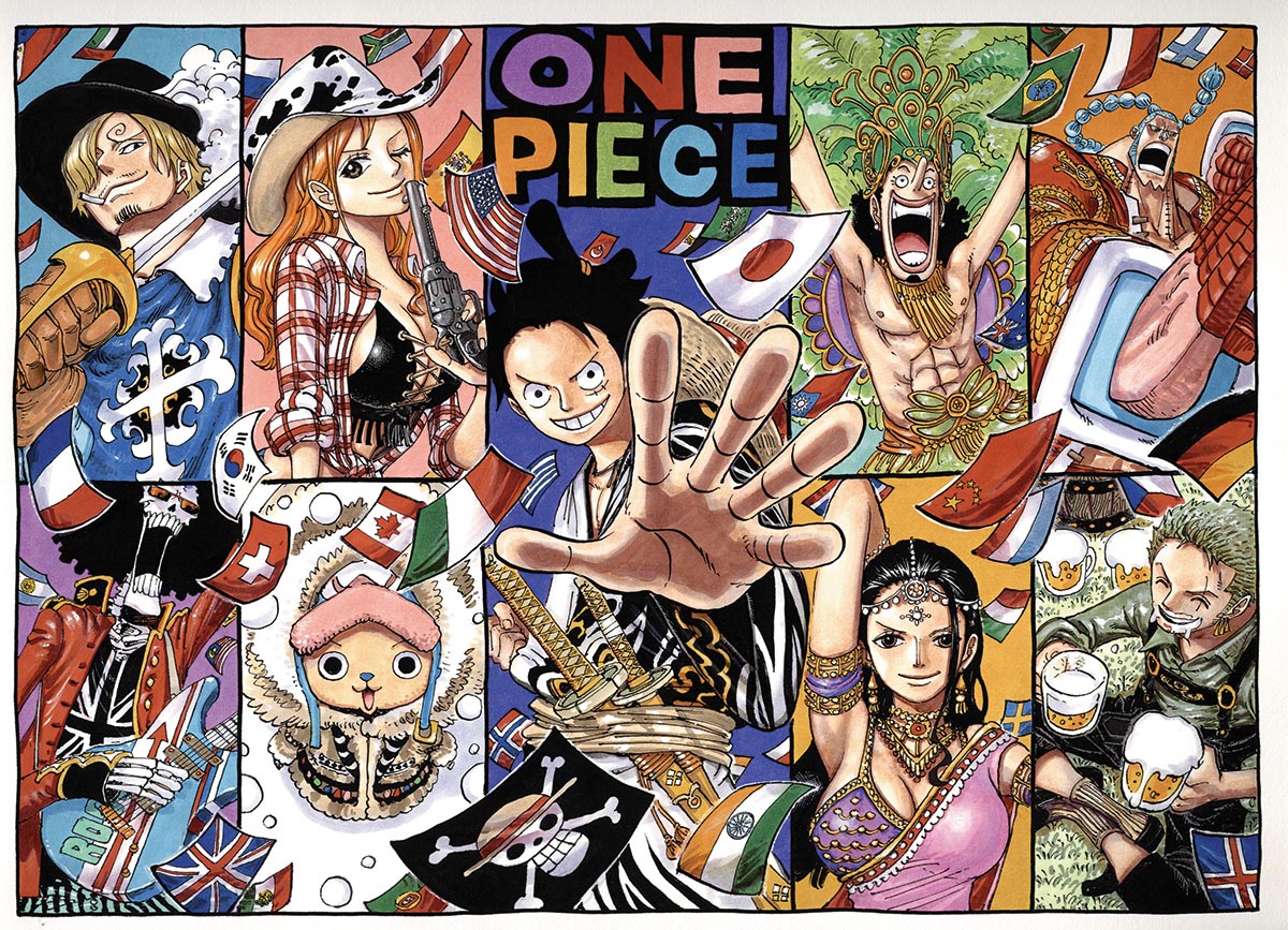 3137 尾田栄一郎 カラー複製イラスト One Piece