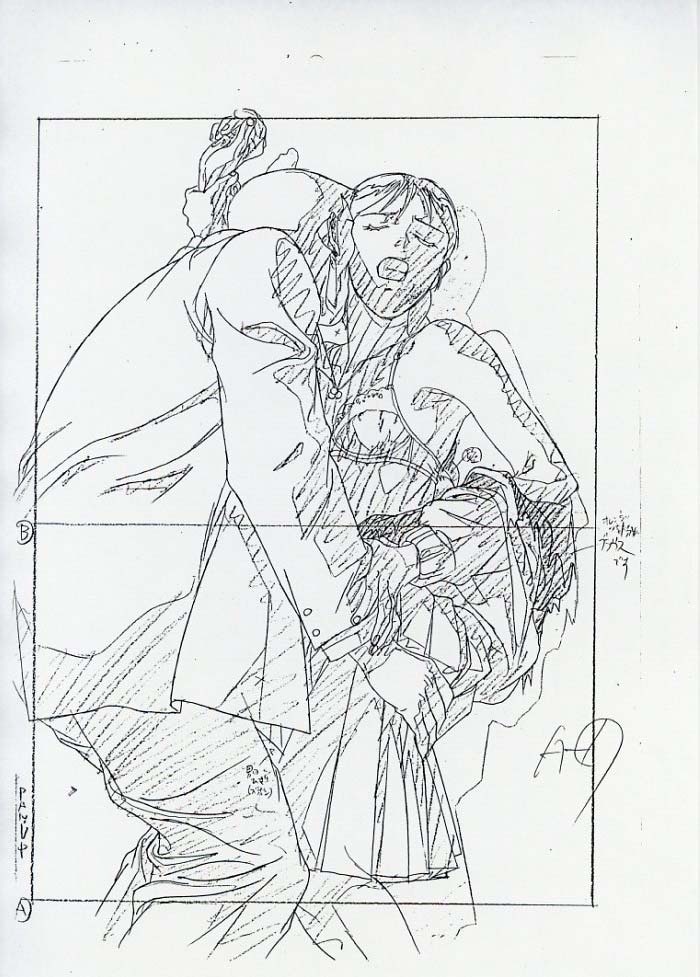 特価 沖浦啓之 原画コピー 少年漫画