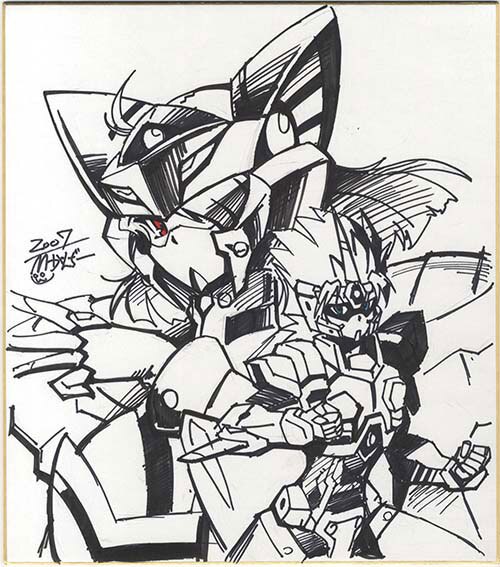 当選品　スーパーロボット大戦OG 額縁直筆サイン入り複製イラスト 当選品 スーパーロボット大戦OG 額縁直筆サイン入り複製イラスト