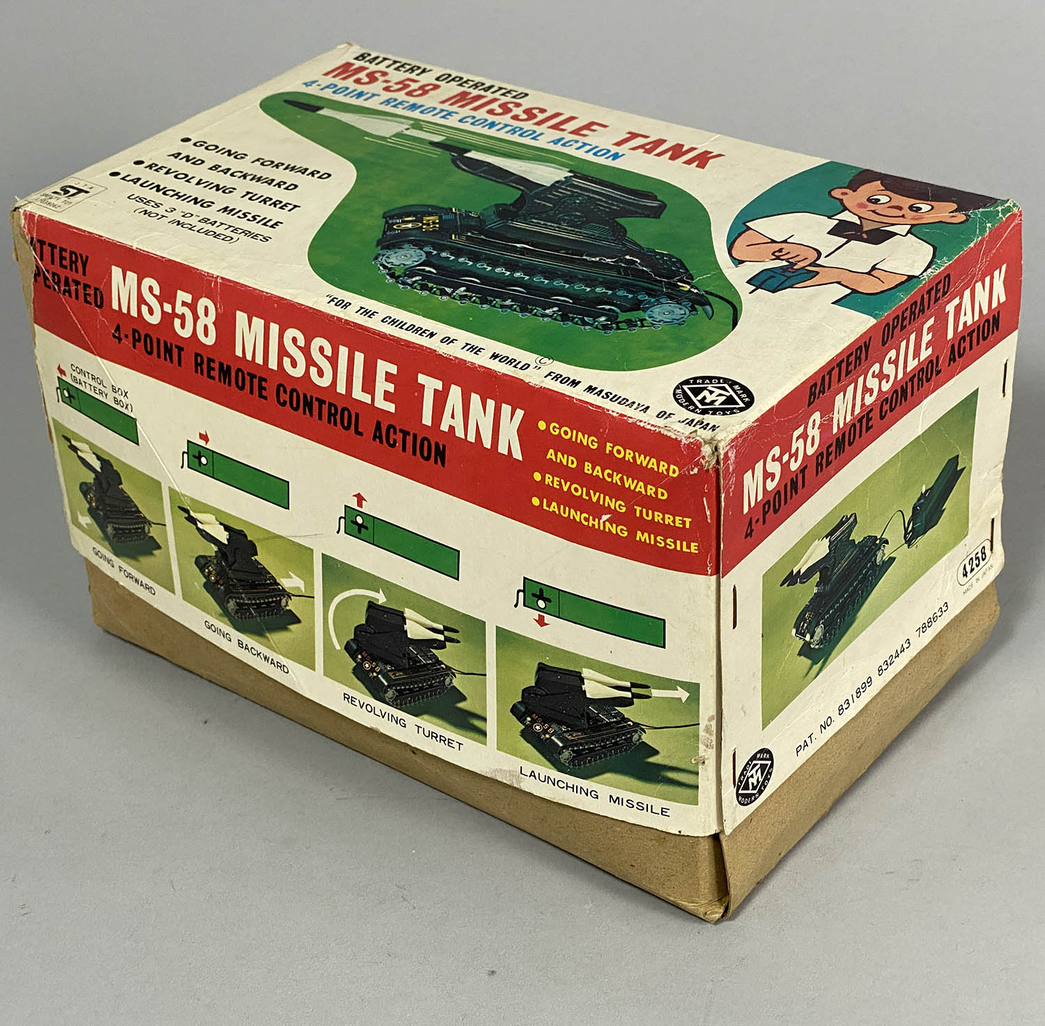 昭和47年製 増田屋 MS-58 MISSILE TANK AMAZING VINTAGE RARE MASUDAYA