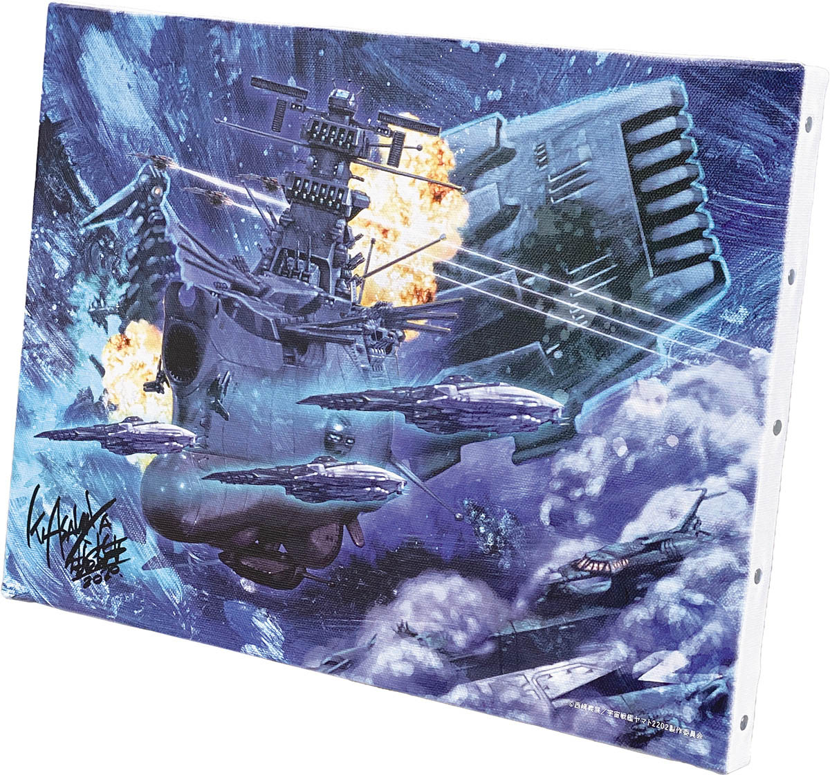 2862] 麻宮騎亜 カラー複製イラスト「宇宙戦艦ヤマト2202 愛の