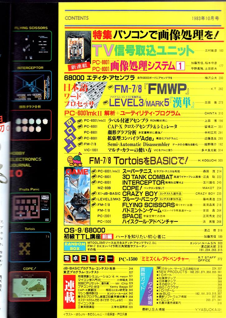 工学社 I/O アイ・オー 1983年(昭和58年)6月 Vol.8 No.6 工学社 I/O