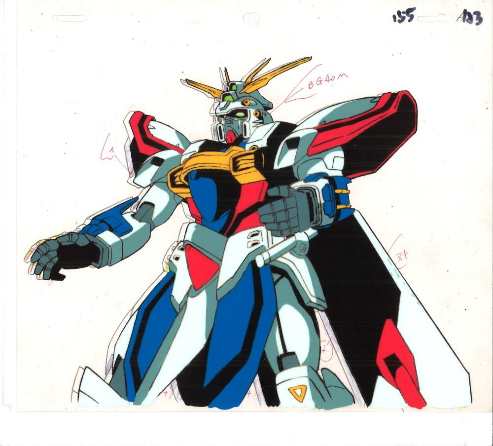 Gガンダム セル画 3 機動武闘伝Gガンダム ゴッドガンダム