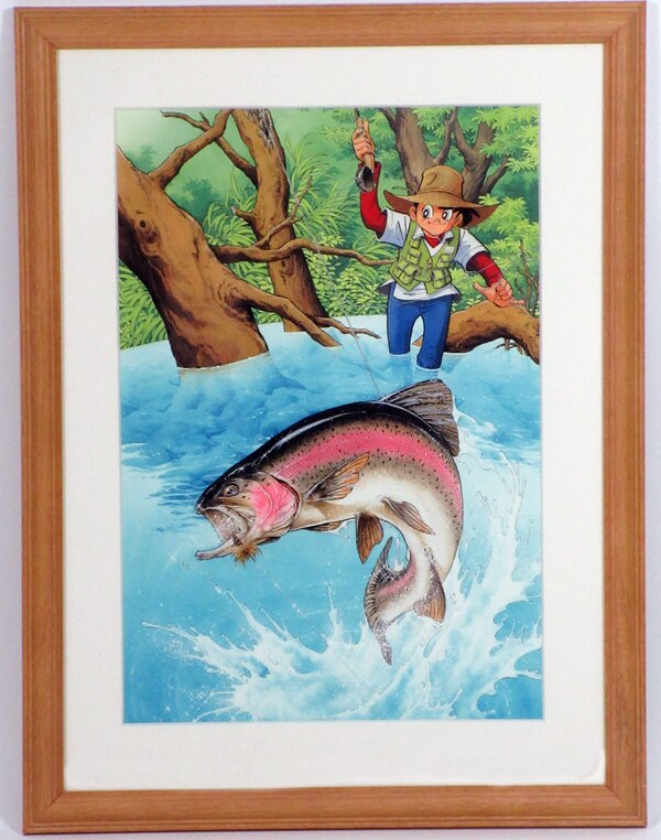 矢口高雄 カラー複製イラスト「釣りキチ三平」