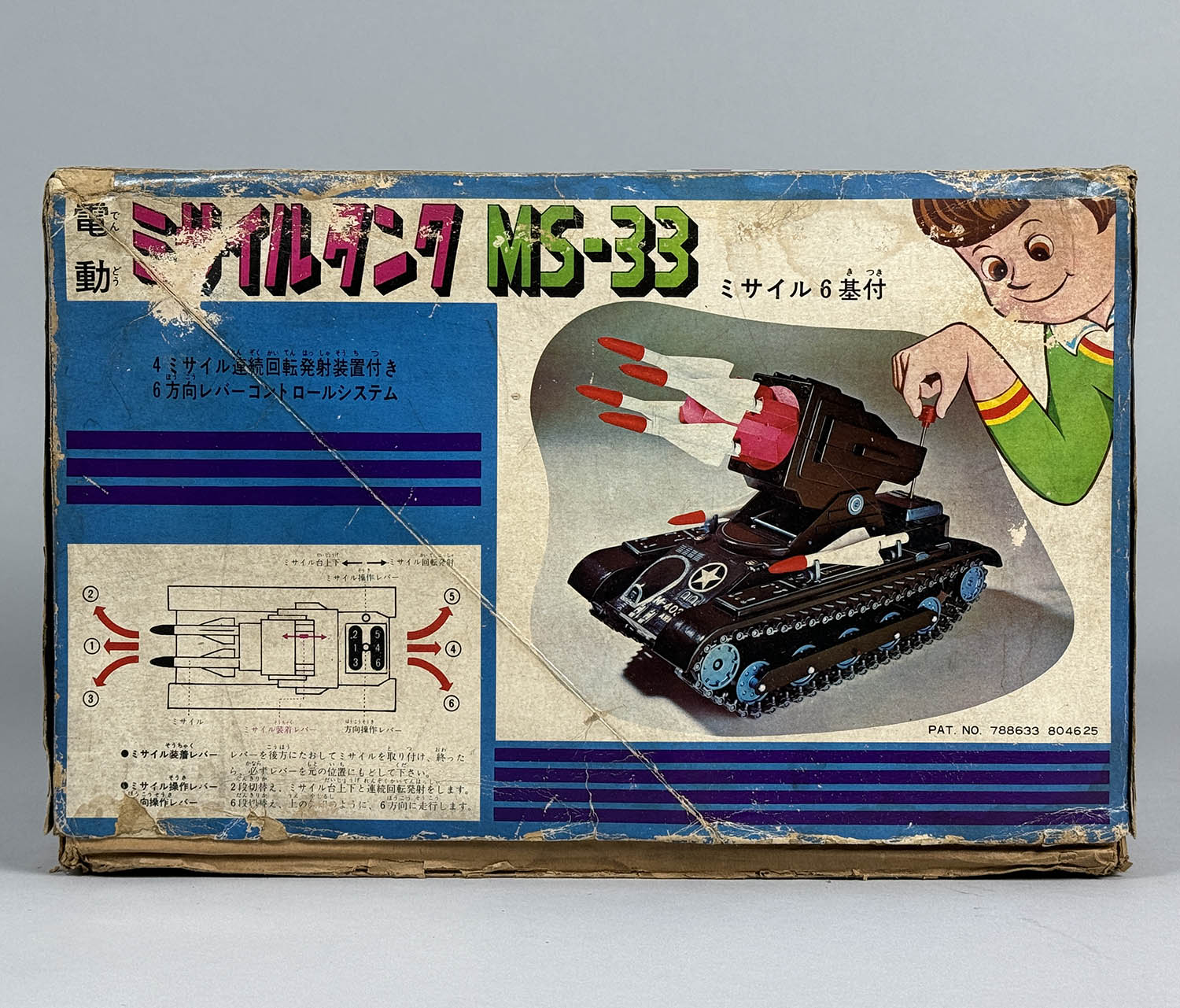 絶版 希少 ブリキ 増田屋 ミサイルタンク MS-33 MS33 現状品一部