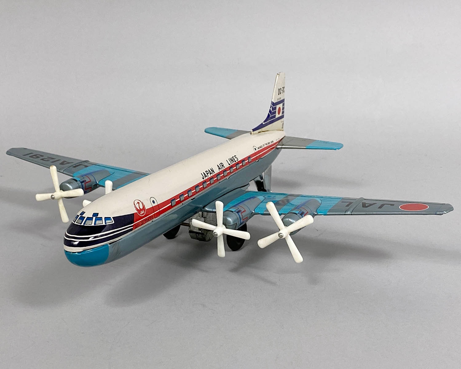 動画あり！！ 日光玩具 日本航空 JAL ダグラスDC-7-C ブリキ