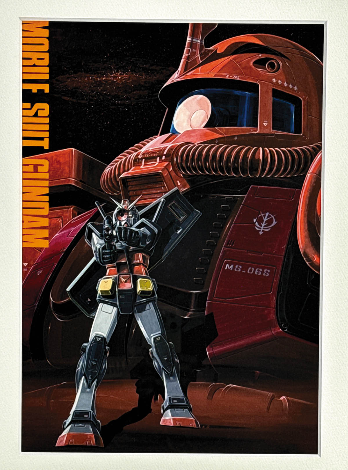 2516] 大河原邦男 カラー複製イラスト「機動戦士ガンダム」