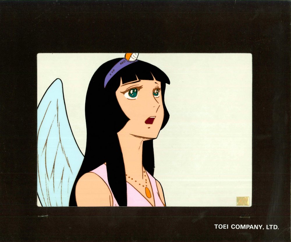 闘将ダイモス 背景画付セル画 エリカ 東映