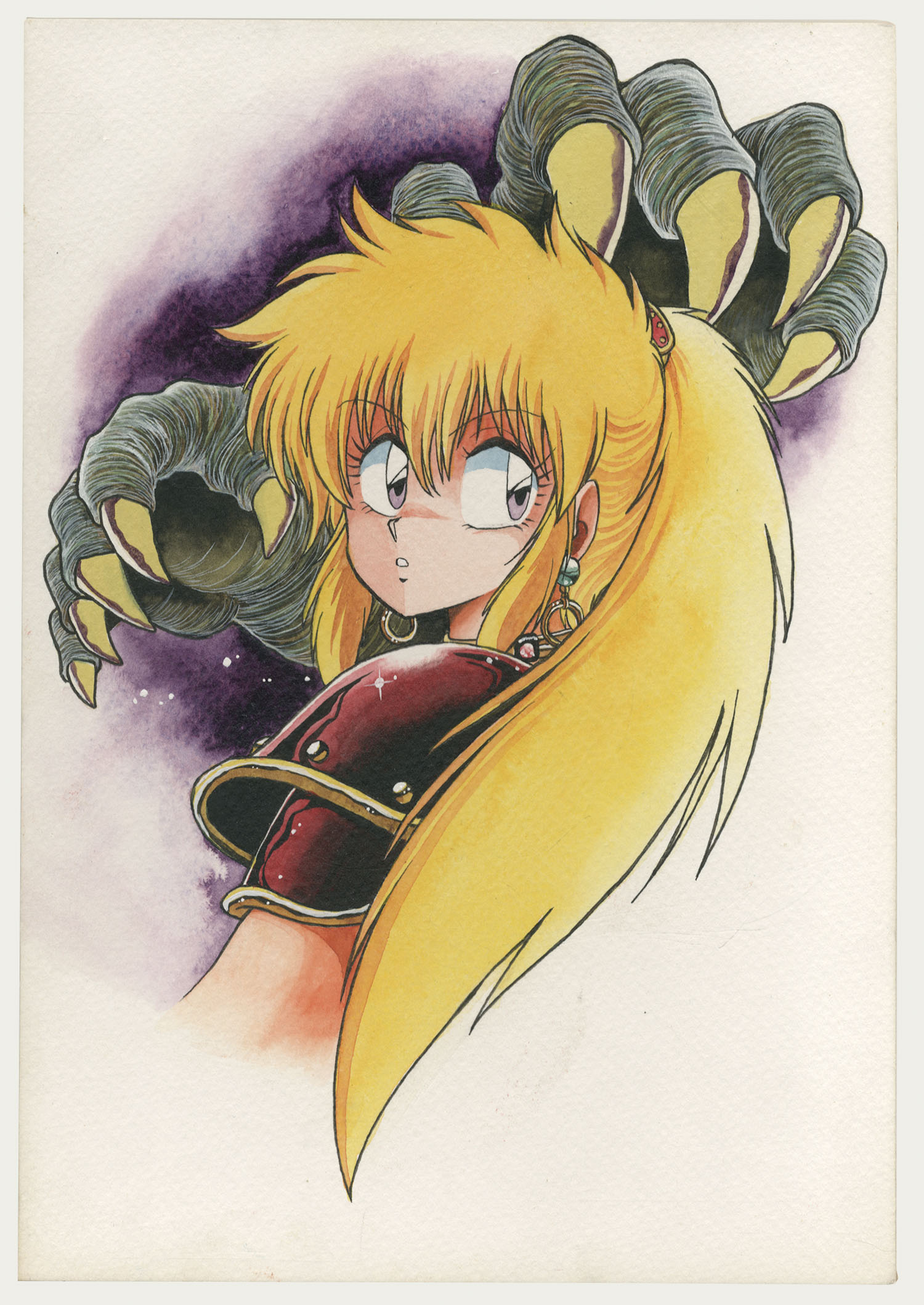 真鍋譲治直筆カラーイラスト