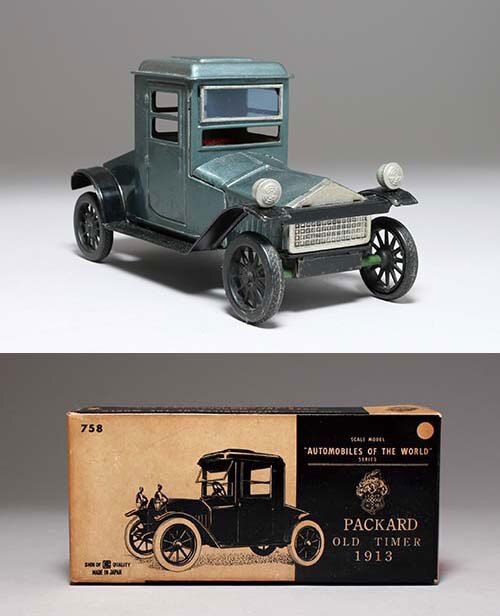 Vintage tinplate friction car BANDAI Packard oldtimer 1913