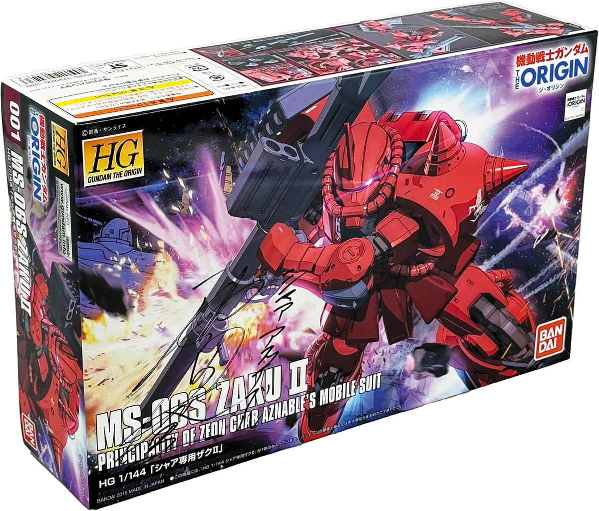 2569] 池田秀一 直筆サイン入りTOY「機動戦士ガンダム THE ORIGIN」