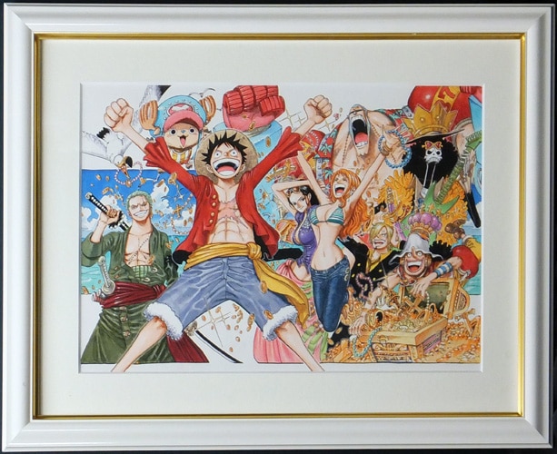 尾田栄一郎 カラー複製イラスト one piece