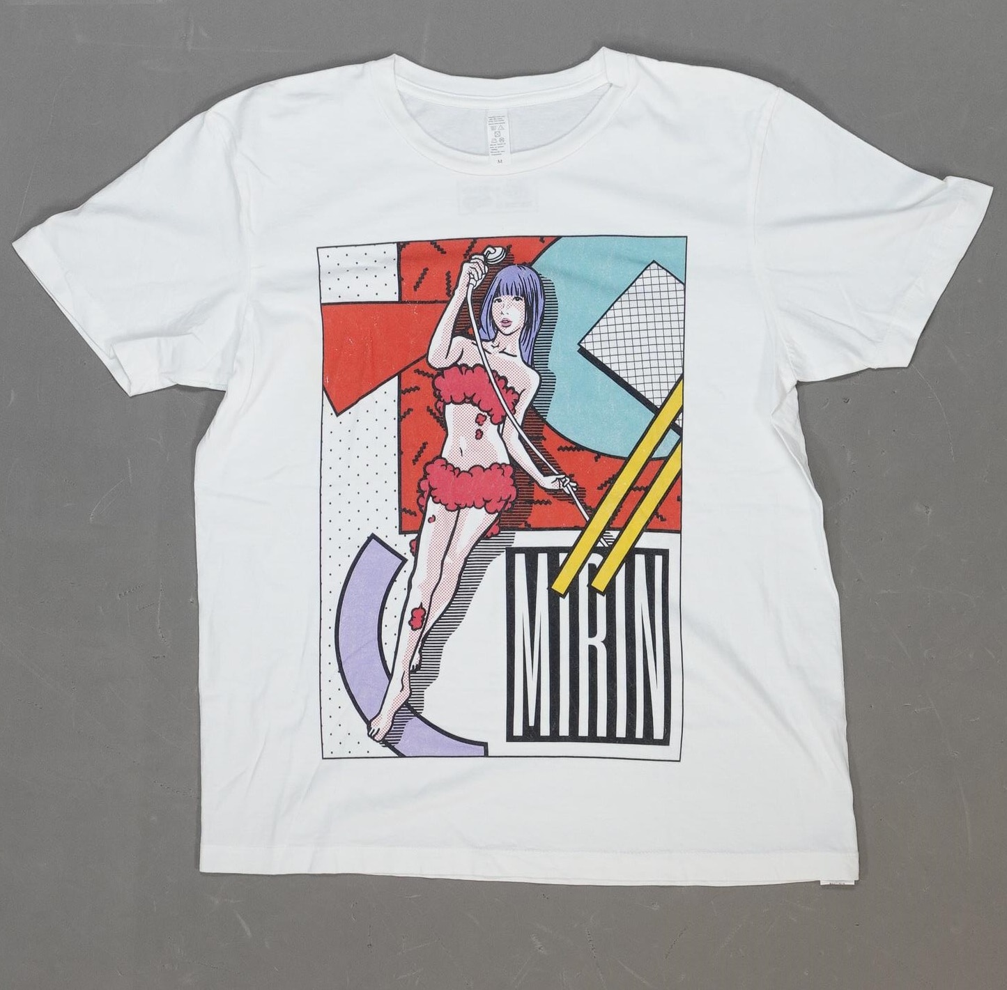 でんぱ組.inc でんぱ組.inc×米原康正×ステレオテニス×SPINNS 古川未鈴 シャワーでアワアワTシャツ