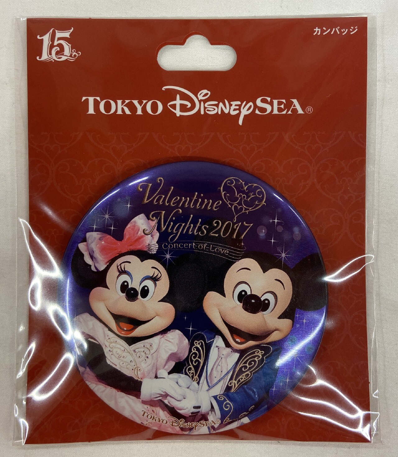 東京ディズニーシー カンバッジ ミッキー ミニー Valentine Nights Concert Of Love 15周年 まんだらけ Mandarake