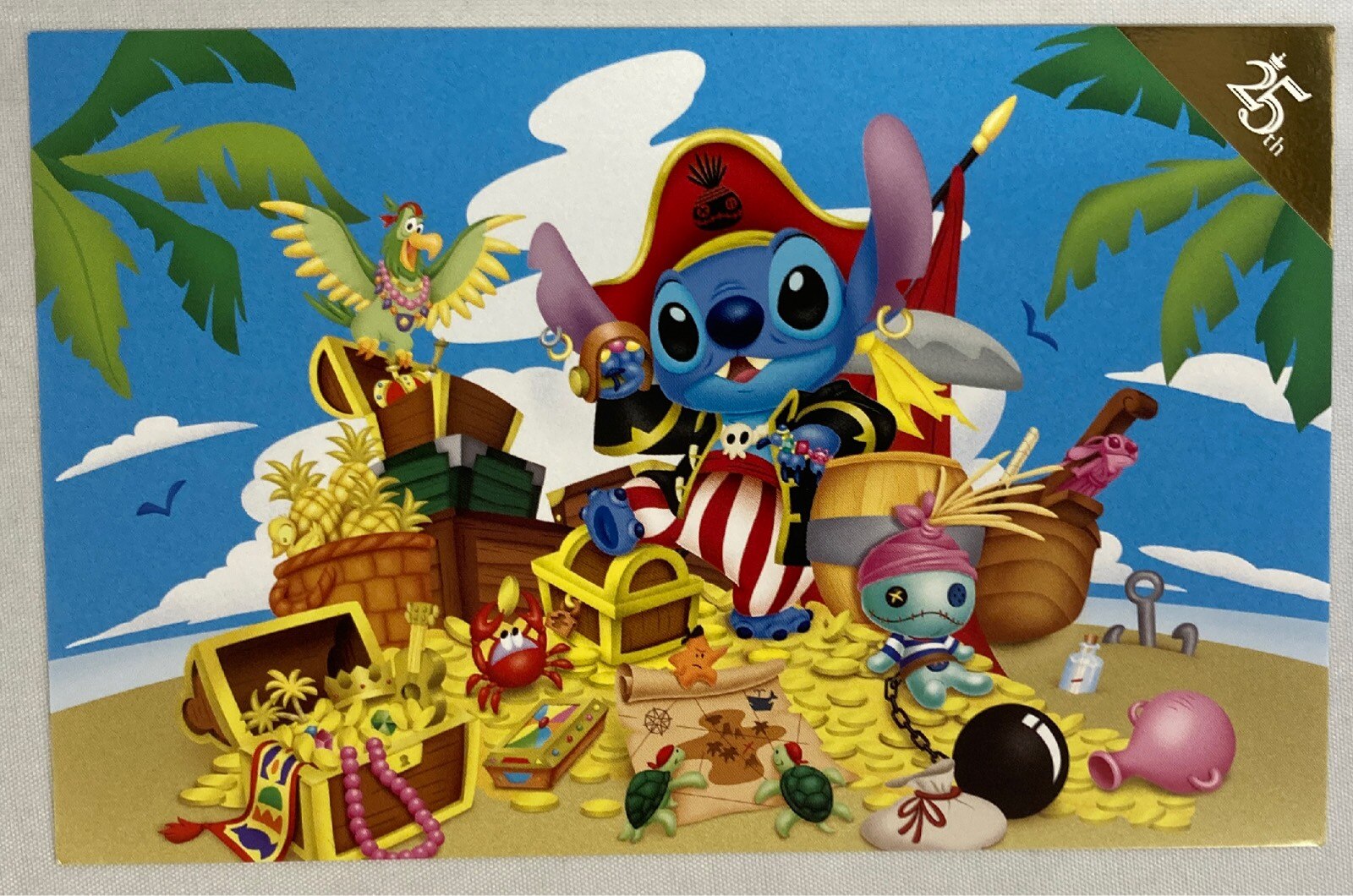 ディズニーストア ポストカード スティッチ 海賊 ディズニーストア25周年 まんだらけ Mandarake