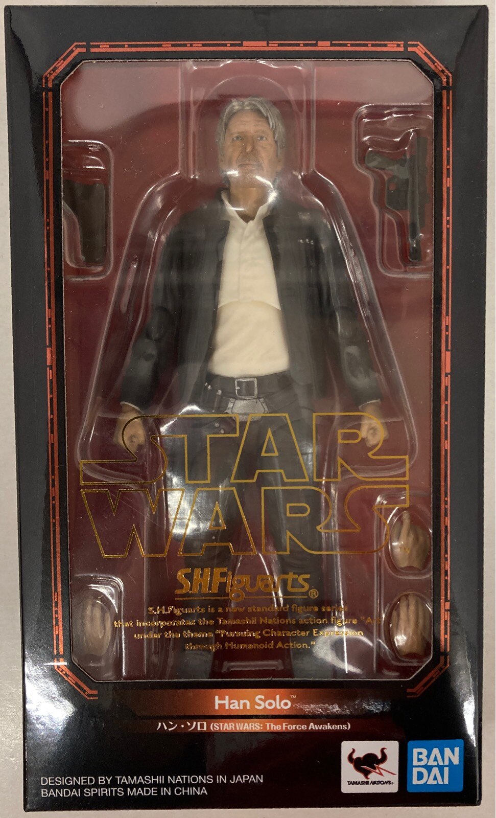 S.H.FIGUARTS Han Solo Figur Neu Von Japan Star Wars: The Force Awakens 
