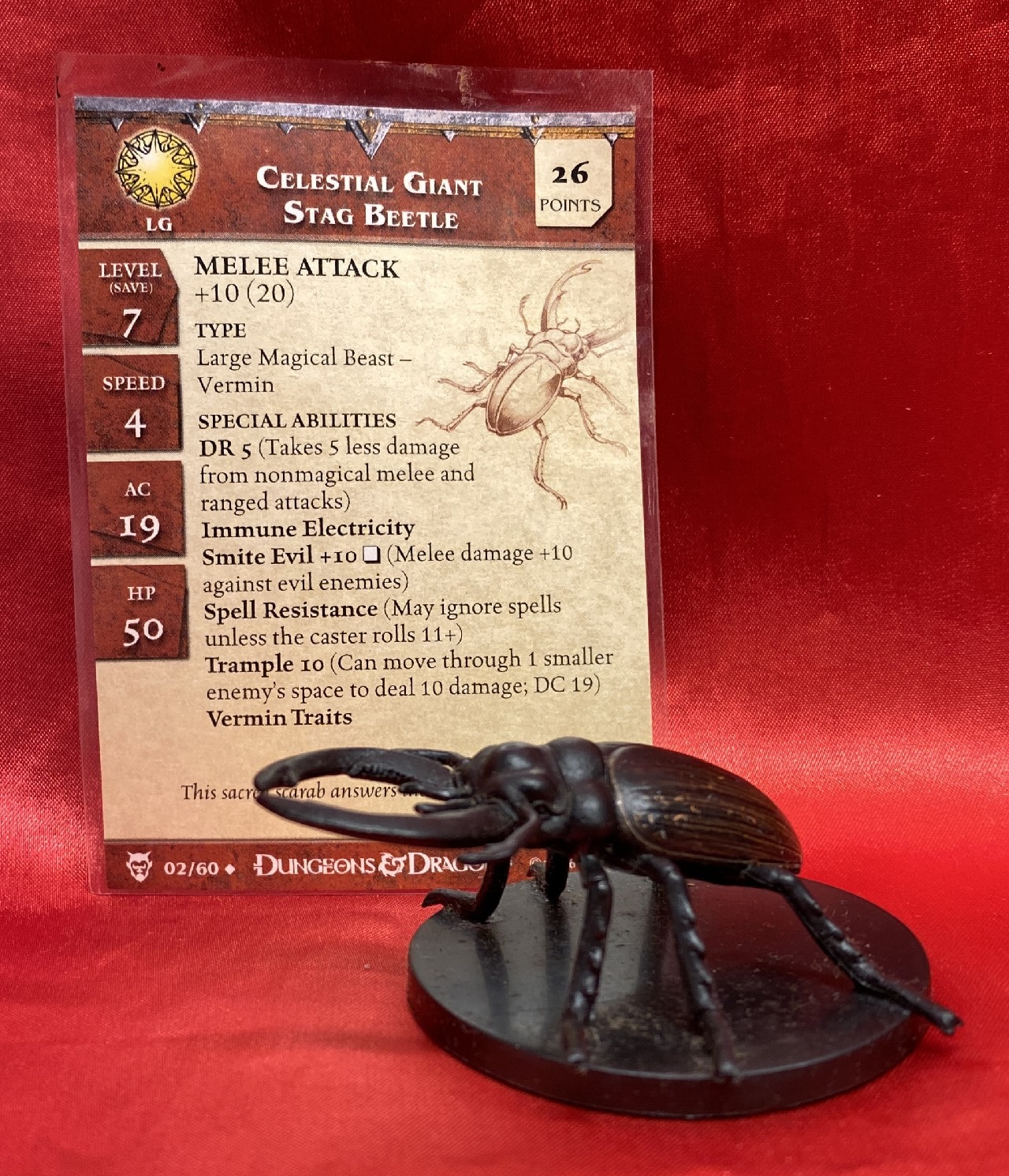 Celestial Giant Stag Beetle # 2 Blood War D & D Minis 