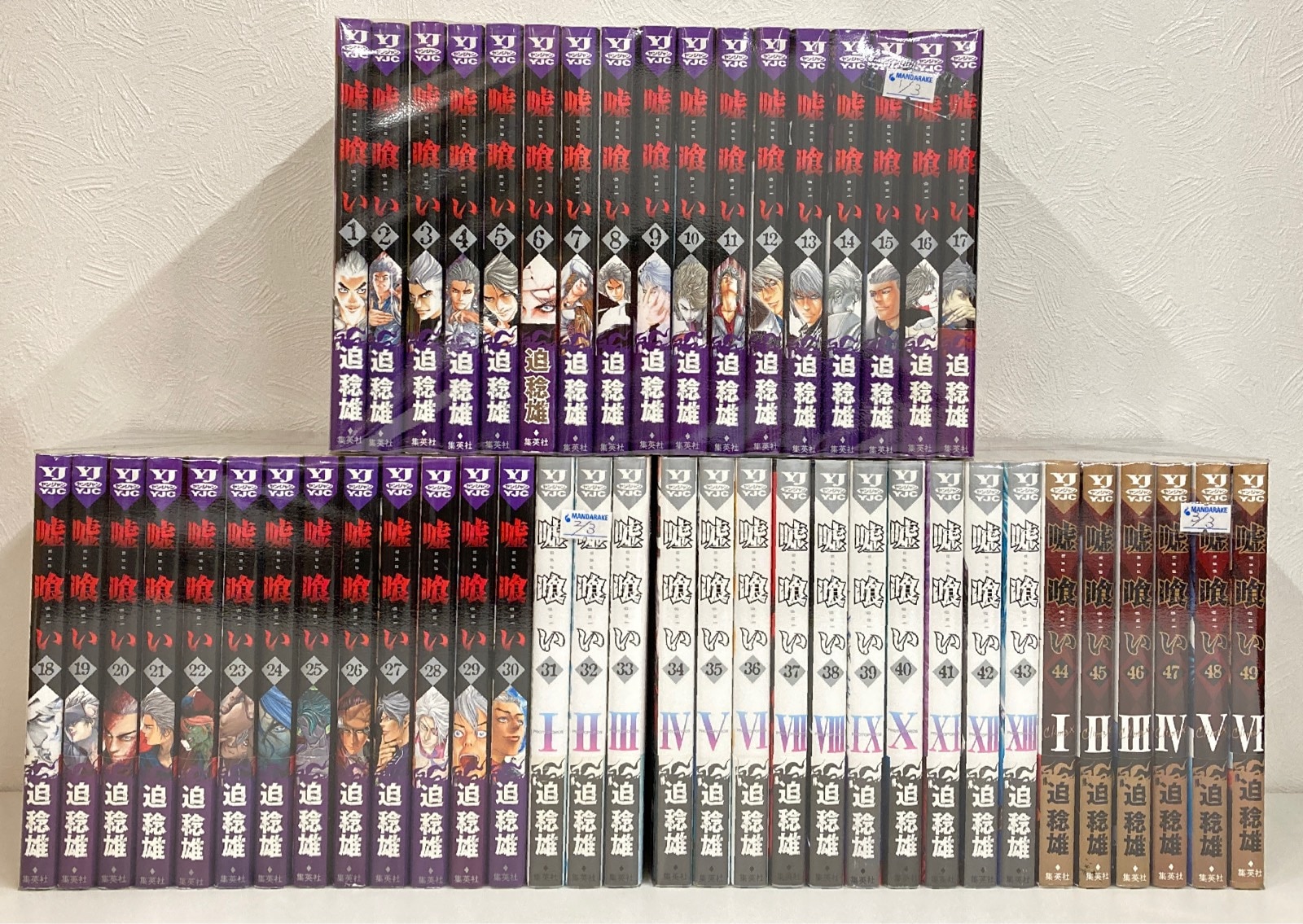集英社 ヤングジャンプコミックス 迫稔雄 嘘喰い 全49巻 セット まんだらけ Mandarake