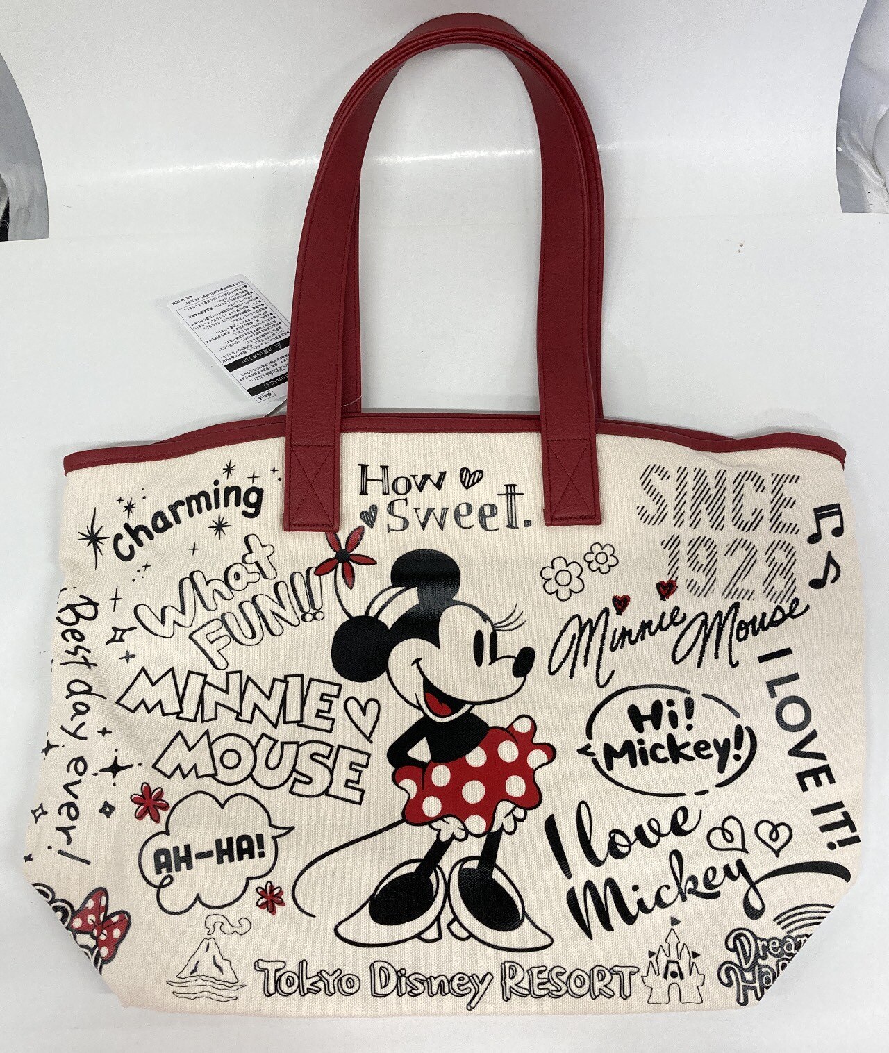 東京ディズニーリゾート トートバッグ 白 持ち手赤 ミニー What Fun まんだらけ Mandarake