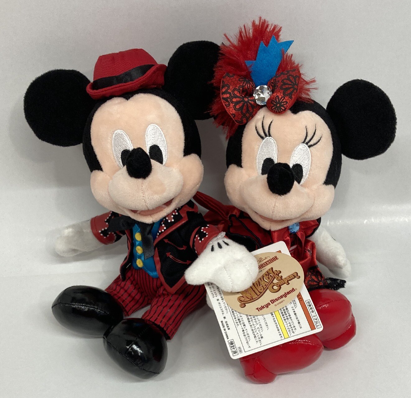 東京ディズニーランド ペアぬいぐるみ Diamond Horseshoe ミッキー ミニー 赤衣装 Mickey Company まんだらけ Mandarake