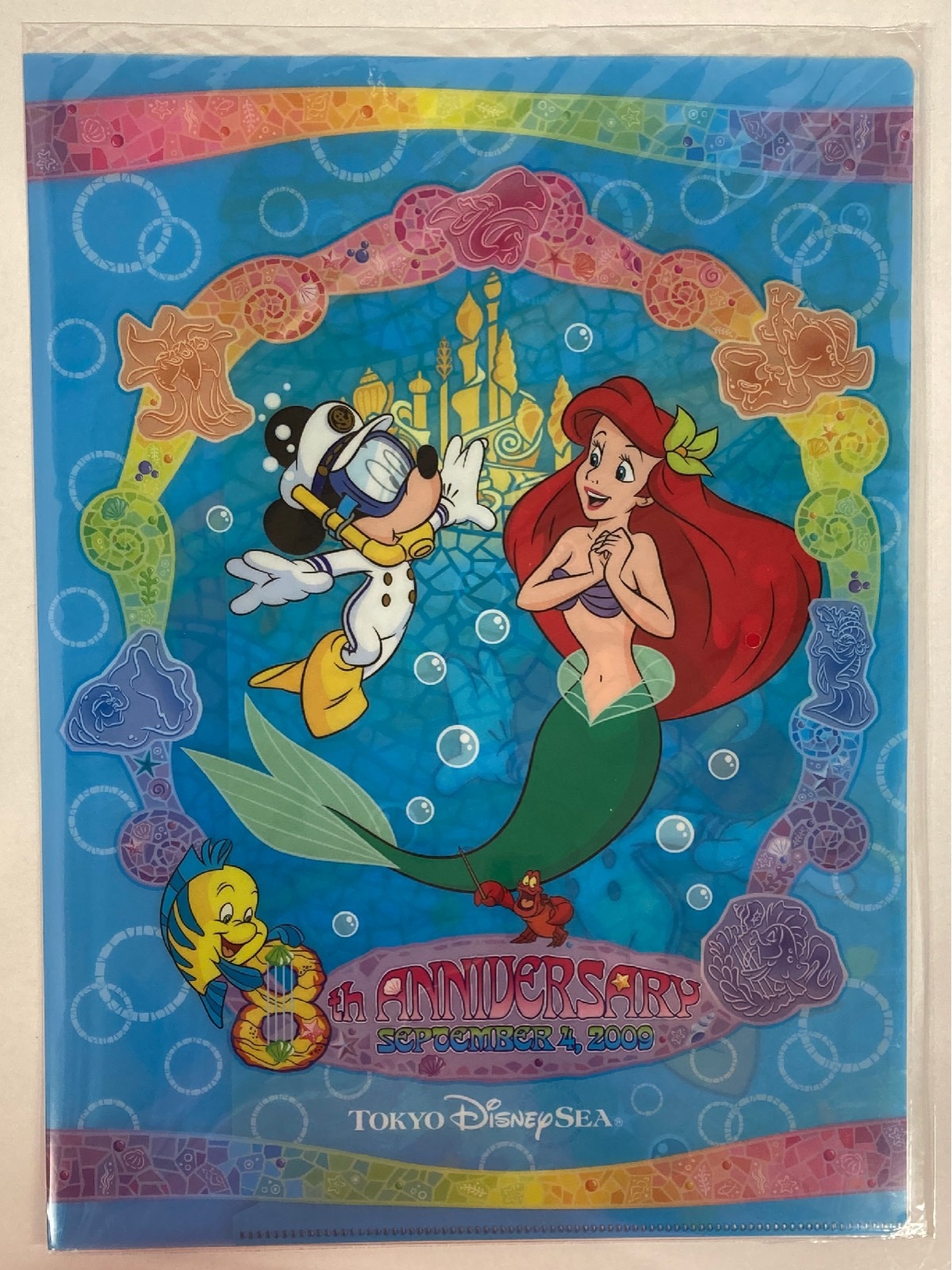ディズニーシー　アリエル　マーメイドラグーン　ストラップ　まとめ売り　8点
