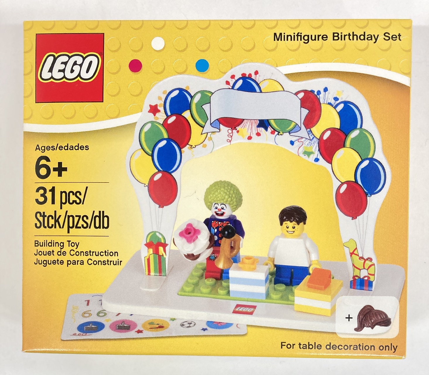 Lego minifigure shop birthday set