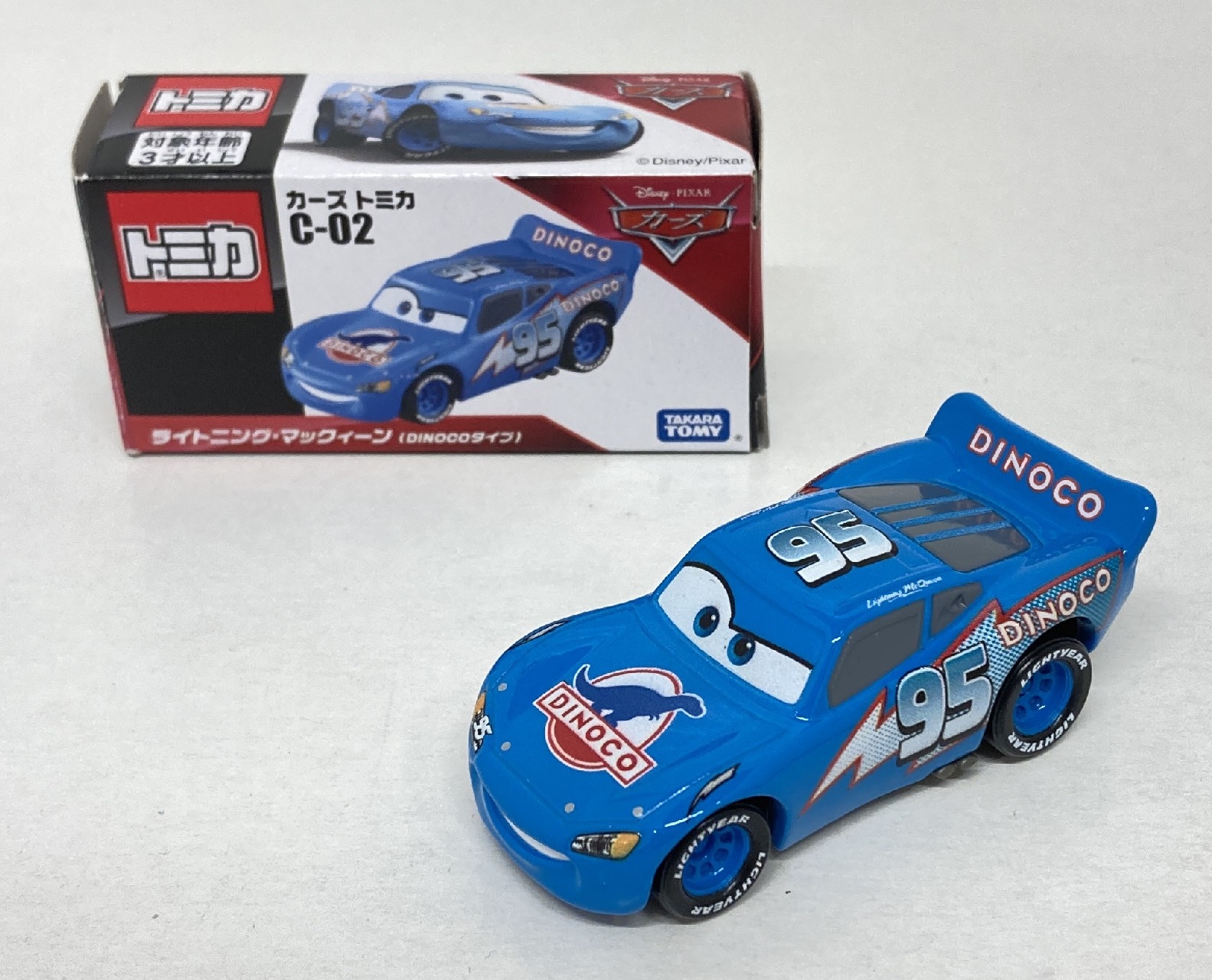 Cars Tomica C-02 Lightning McQueen (Dinoco Type) (Tomica) - HobbySearch Toy  Store