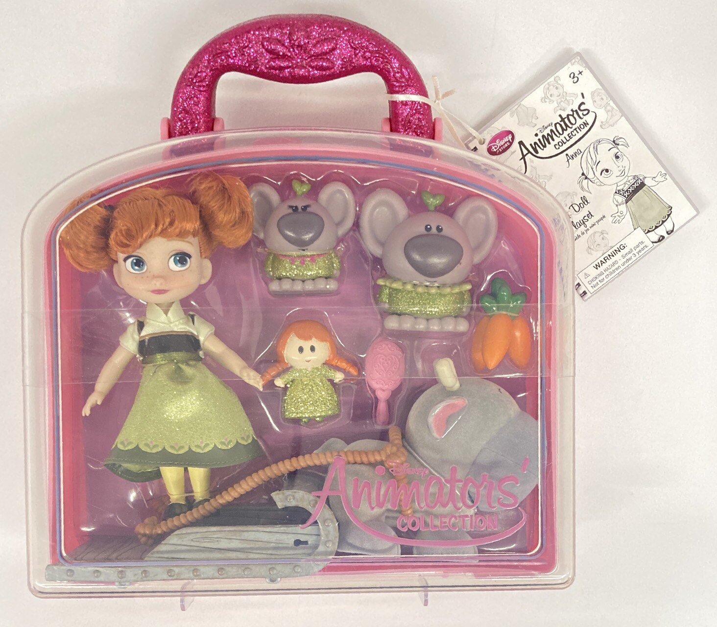 Disney Store Animators COLLECTION Mini Doll Playset Anna
