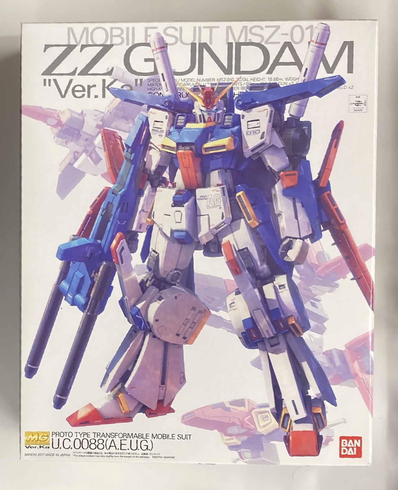 バンダイＭＧ ダブルゼータガンダム Ver.Kａ Amazon.com: ZZ Gundam (Ver.Ka) ZZ Gundam, Bandai MG 1/100