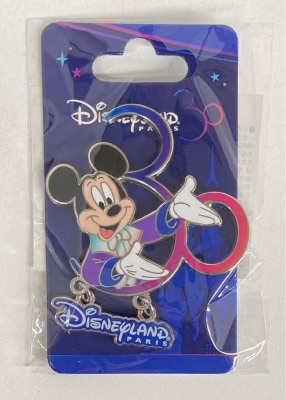 DISNEYLAND PARIS ピンバッジ ミッキー/30周年 DISNEYLAND PARIS 30 YEARS OF MAGIC