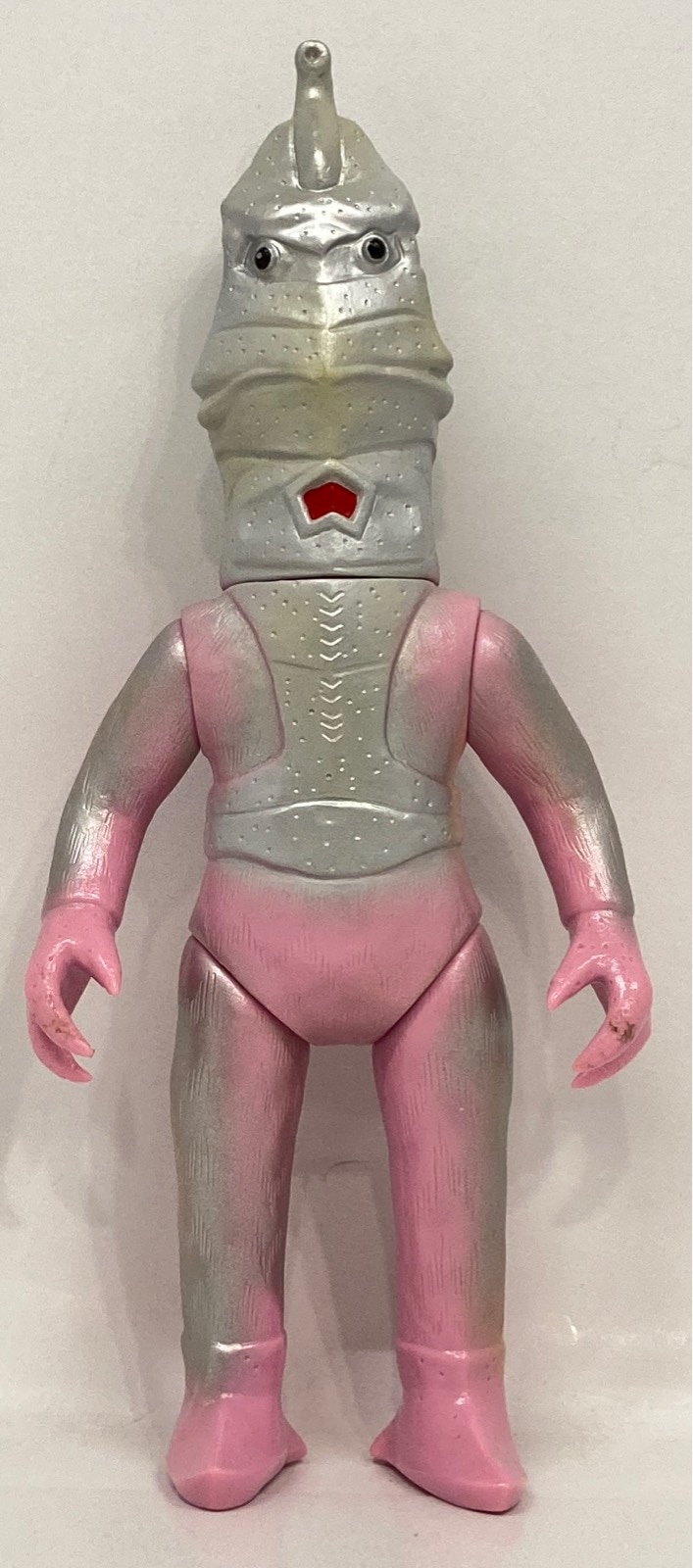 ベアモデル オール怪獣コレクション キュラソ星人 ピンク成型 白銀塗装
