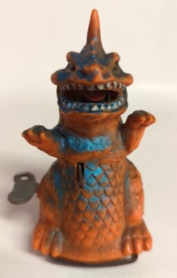 1970年代 ヨネザワ ゼンマイ動力 怪獣フー 米澤玩具 パチ怪獣 ソフビ 特撮