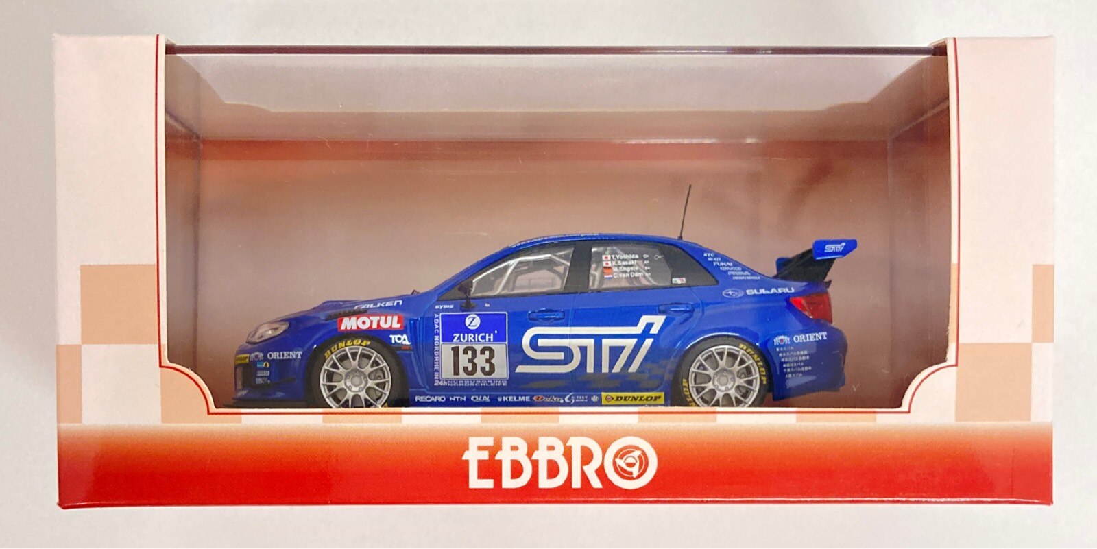 EBBRO 1/43 SUBARU WRX STI No.90 Nurburgring 24-hour Race