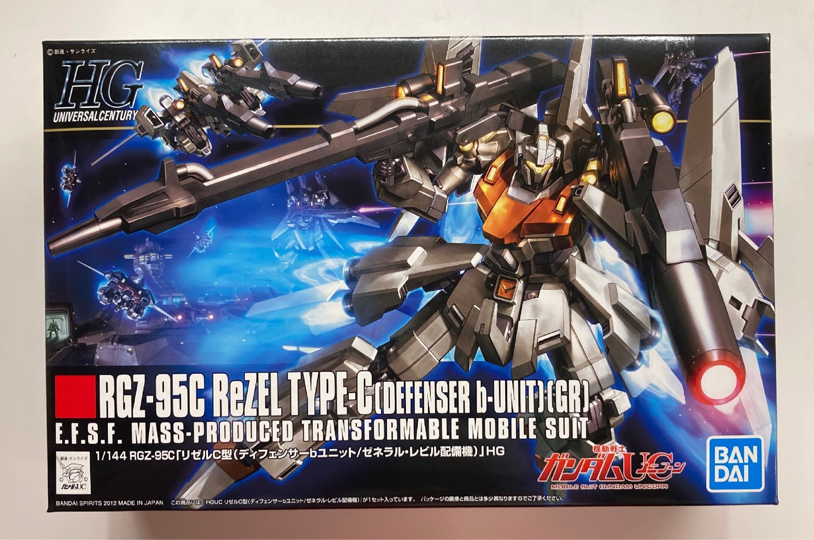 BANDAI SPIRITS HGUC 1/144 機動戦士ガンダムUC リゼルC型 ディフェンサーbユニット/ゼネラル・レビル配備機 142 |  まんだらけ Mandarake