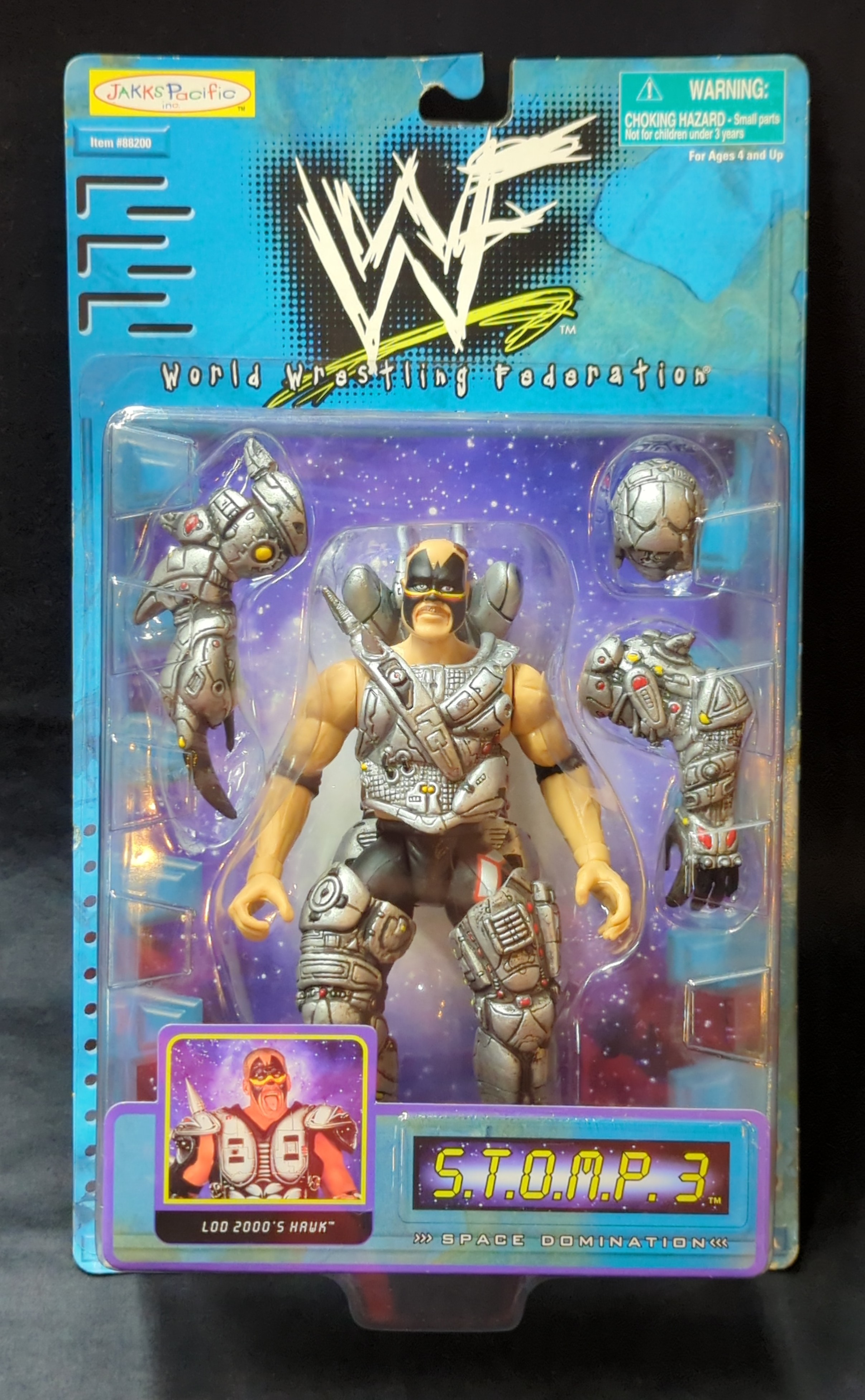JAKKS Pacific STOMP 3 WWF LOD 2000 S HAWK 88204
