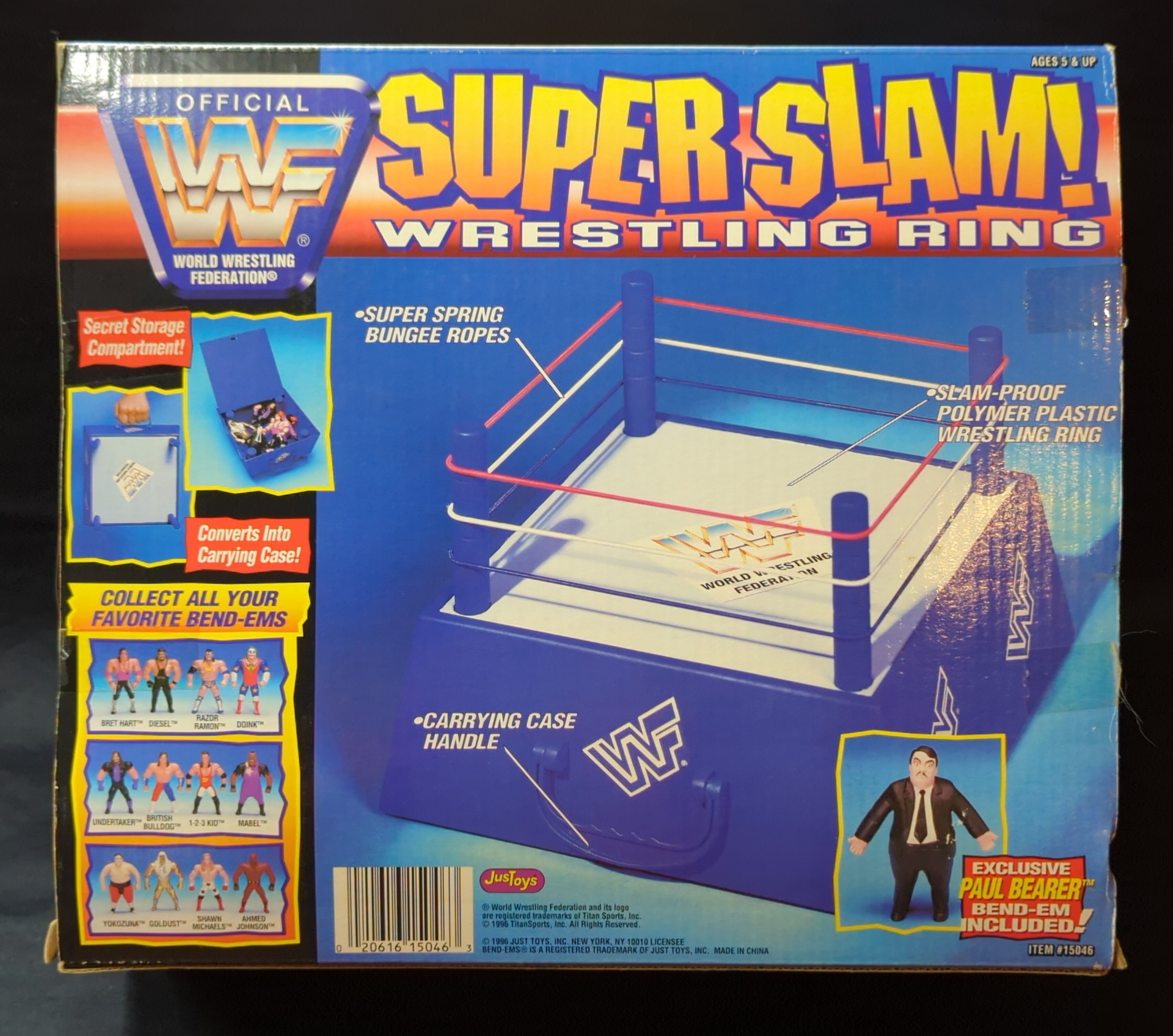 Wwf wrestling top ring toy